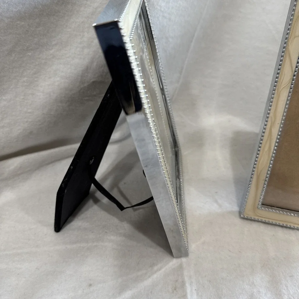 2 Cream Enamel Marble Swirl Picture Frame 5 X 7